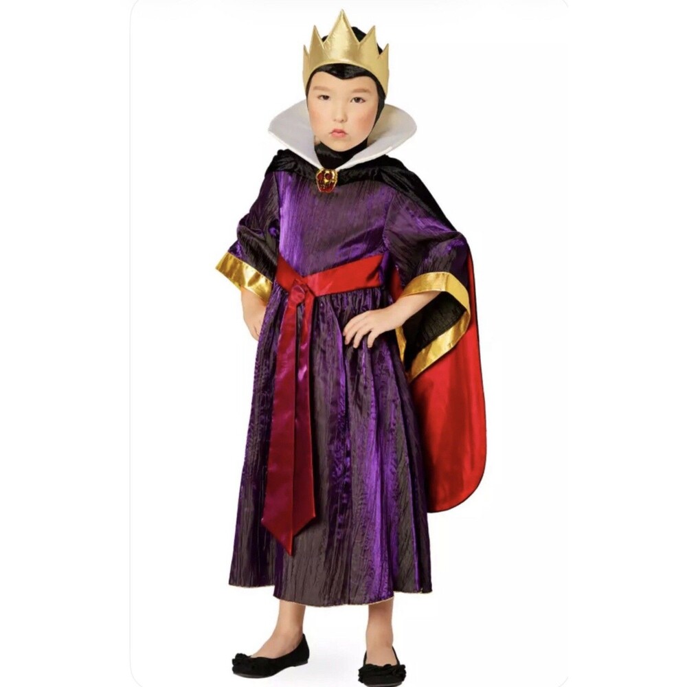 Disney Store Snow White Evil Queen Dress Halloween Child Costume Size 7/8 New